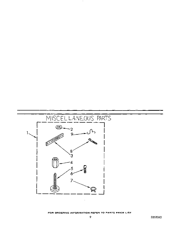 MISCELLANEOUS Diagram and Parts List for KAWE842WAL0  Whirlpool Washer