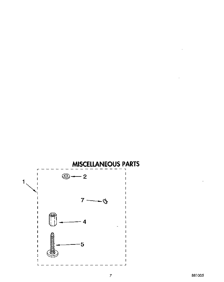 MISCELLANEOUS Diagram and Parts List for RAL6245AG0  Whirlpool Washer