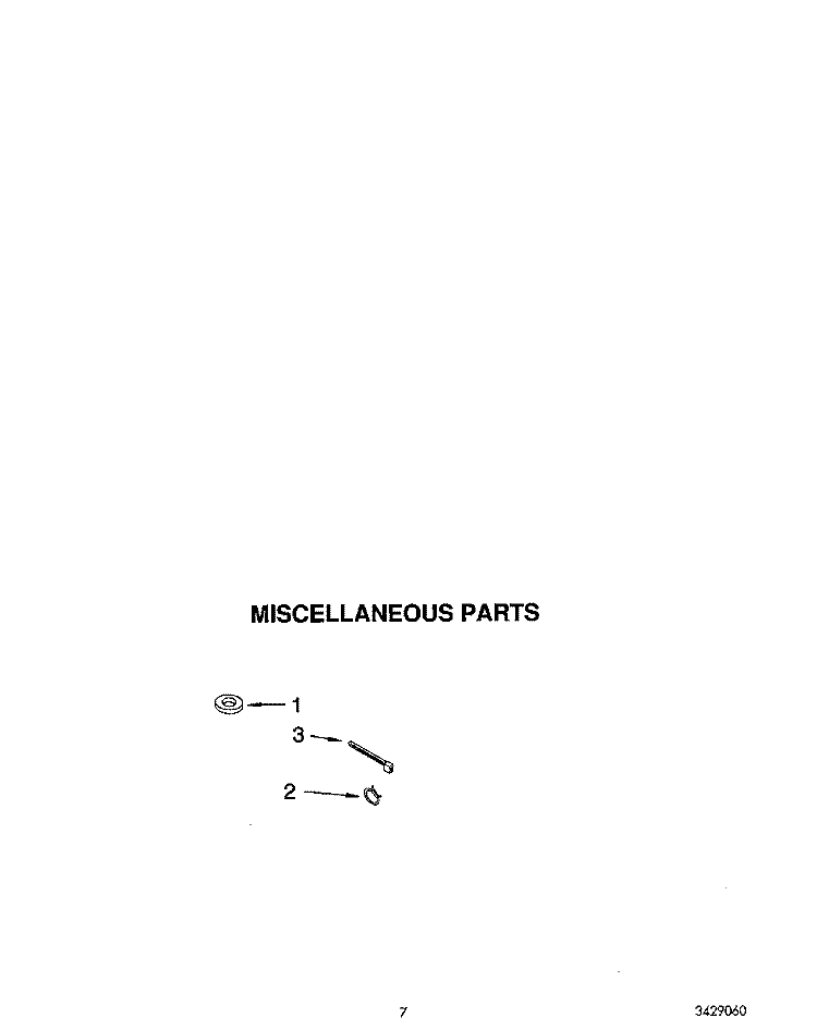 MISCELLANEOUS Diagram and Parts List for LA5243XYW1  Whirlpool Washer