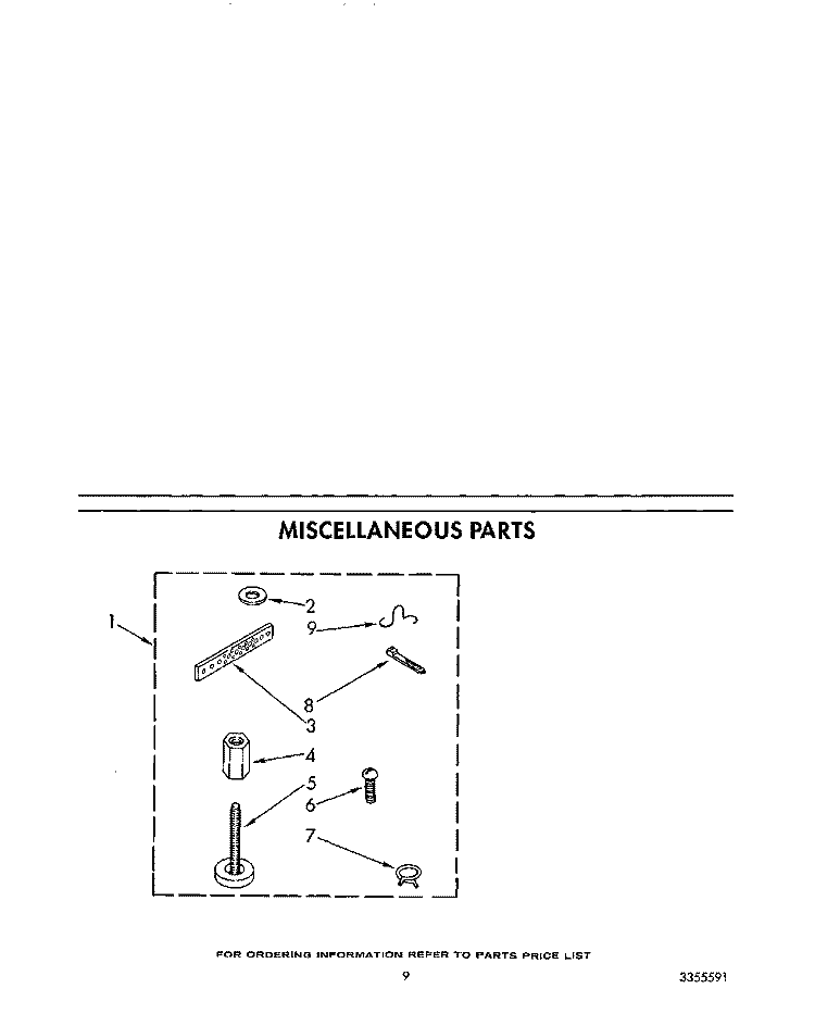 MISCELLANEOUS Diagram and Parts List for KAWE760WAL1  KitchenAid Washer