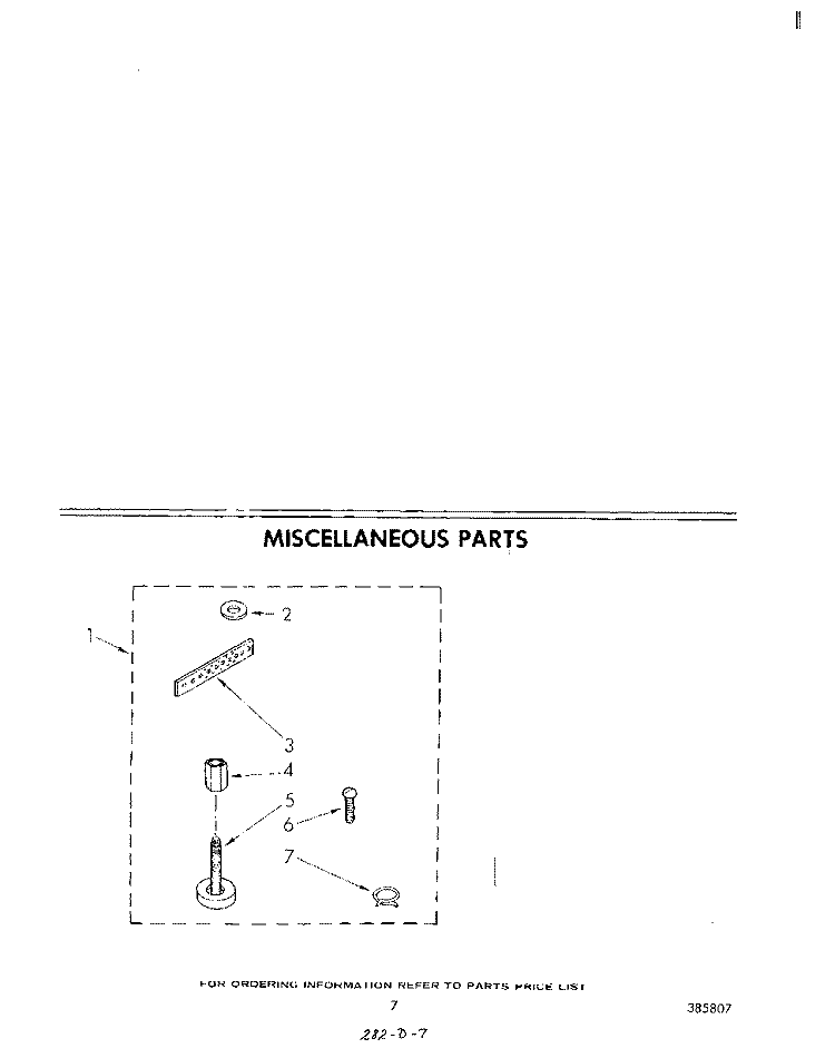 MISCELLANEOUS Diagram and Parts List for LA5430XMW0  Whirlpool Washer