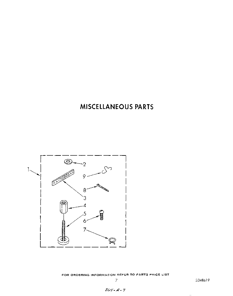 MISCELLANEOUS Diagram and Parts List for GCA2781XSW0  Whirlpool Washer