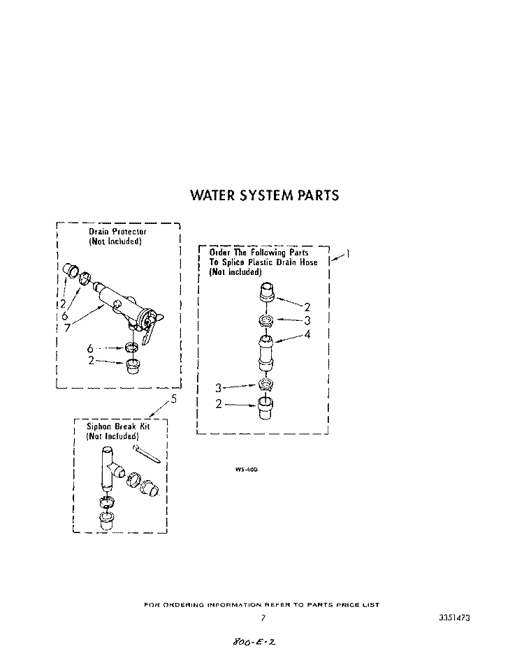 WATER SYSTEM Diagram and Parts List for LA6058XTM0  Whirlpool Washer