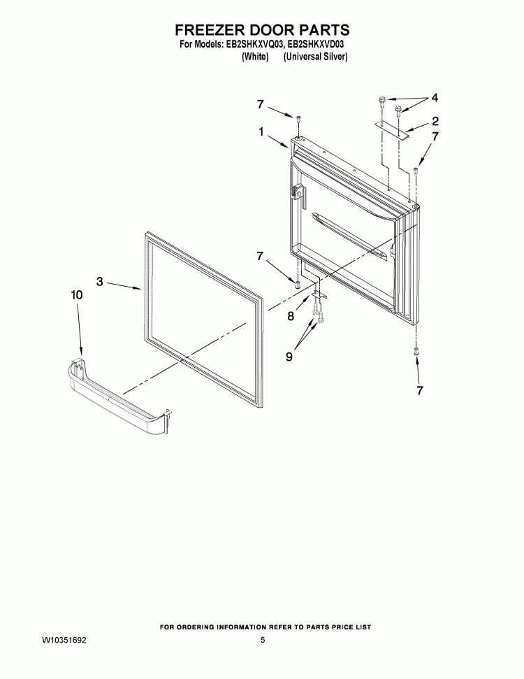 REFRIGERATOR SHELF PARTS Diagram and Parts List for GSS30C6EYF00  Whirlpool Refrigerator