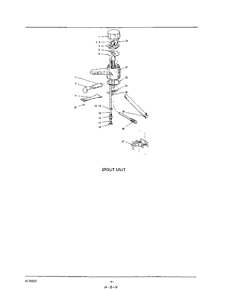 SECTION Diagram and Parts List for 5KHWS160S  KitchenAid Miscellaneous