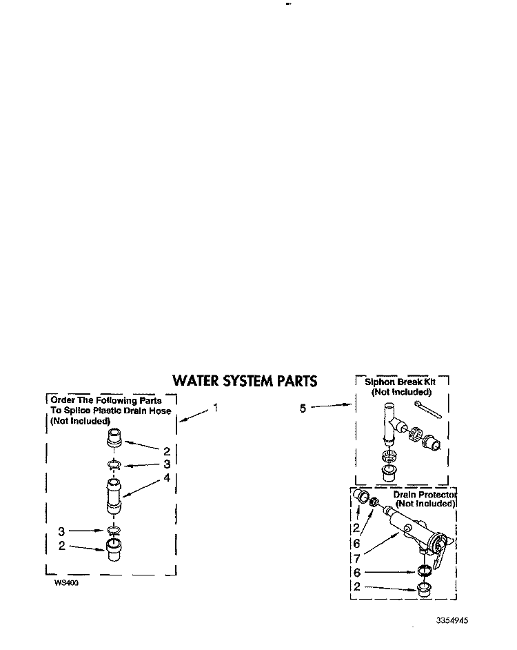 WATER SYSTEM Diagram and Parts List for LA5588XYW0  Whirlpool Washer