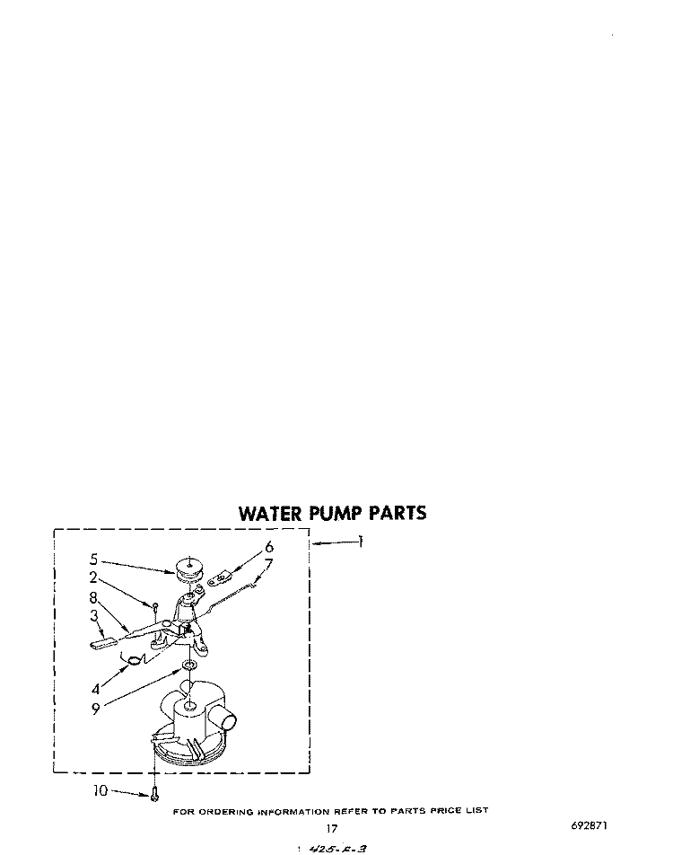WASHER PUMP Diagram and Parts List for LT4900XMW1  Whirlpool Washer Dryer Combo
