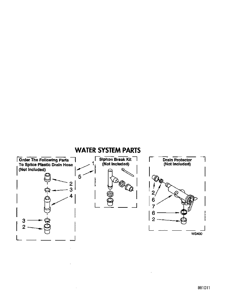 WATER SYSTEM Diagram and Parts List for LBT6133AN0  Whirlpool Washer