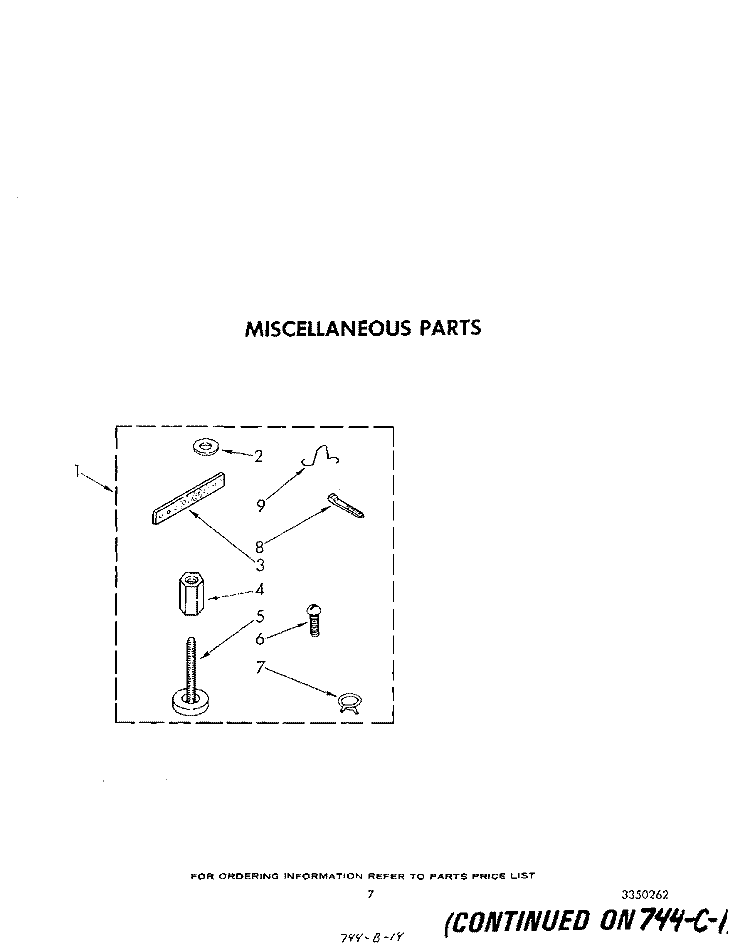 MISCELLANEOUS Diagram and Parts List for LA6055XSW2  Whirlpool Washer