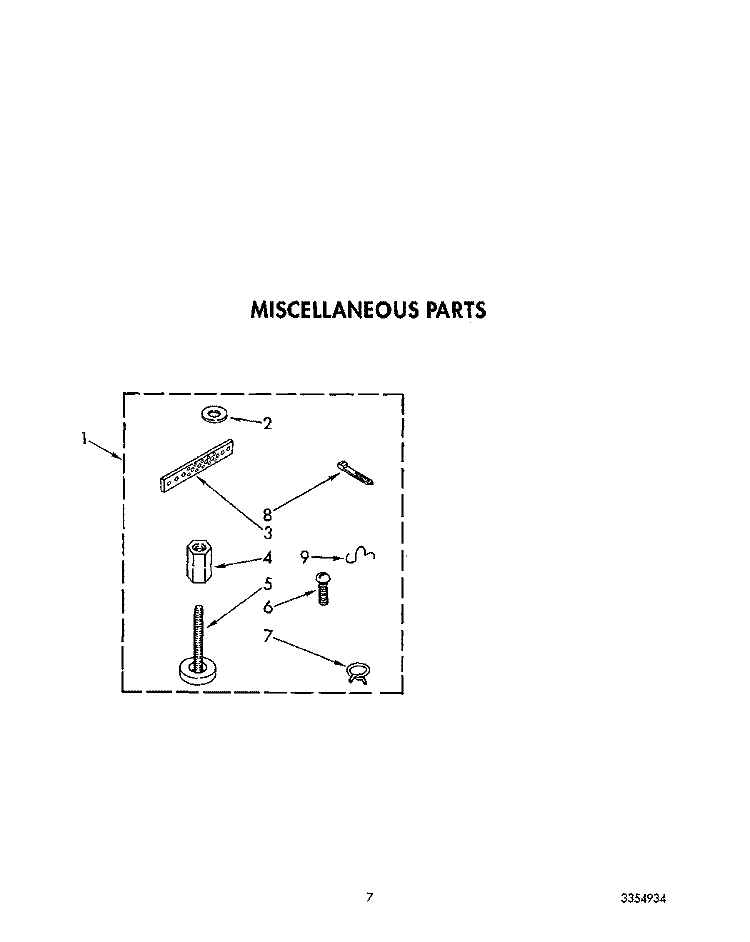 MISCELLANEOUS Diagram and Parts List for LA5550XTG0  Whirlpool Washer