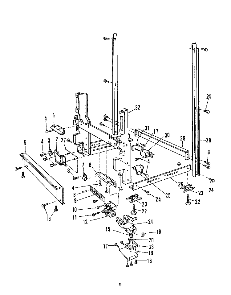 DETERGENT CUP Diagram and Parts List for 8518L40  Roper Dishwasher