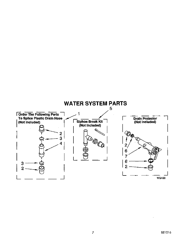 WATER SYSTEM Diagram and Parts List for LSR5233AN0  Whirlpool Washer