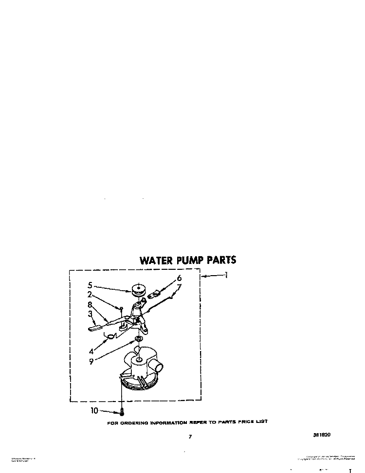 WATER PUMP Diagram and Parts List for LC4900XKW0  Whirlpool Washer