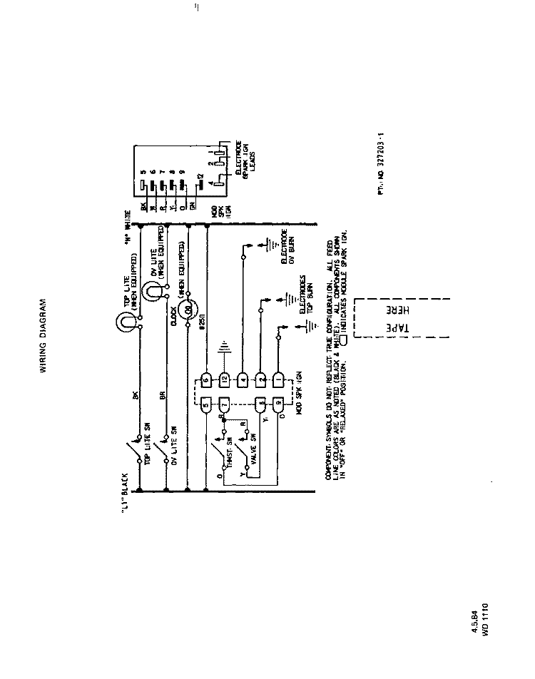 SECTION Diagram and Parts List for S4257W0  Roper Range