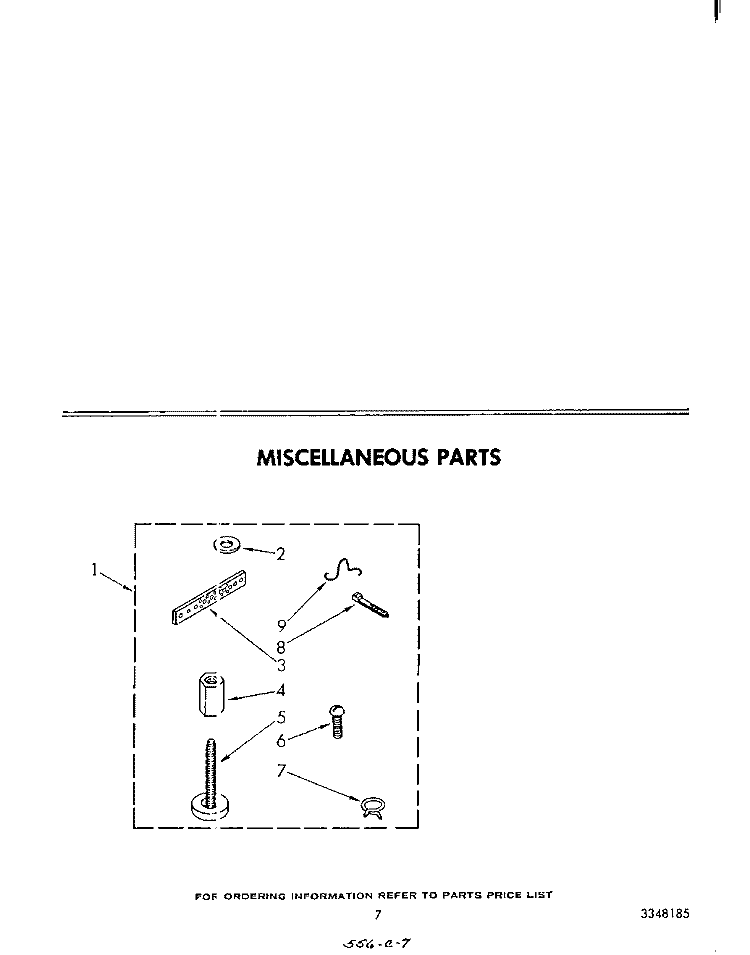 MISCELLANEOUS Diagram and Parts List for LA7900XSW0  Whirlpool Washer