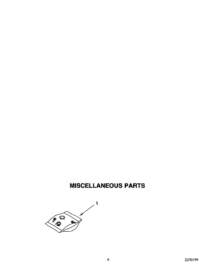 MISCELLANEOUS Diagram and Parts List for DU8950XY1  Whirlpool Dishwasher
