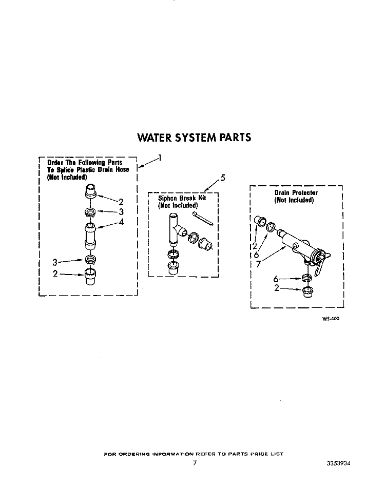 WATER SYSTEM Diagram and Parts List for 4LA9300XTG1  Whirlpool Washer