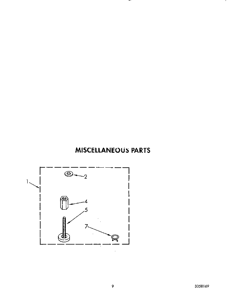 MISCELLANEOUS Diagram and Parts List for KAWE960WAL1  Whirlpool Washer