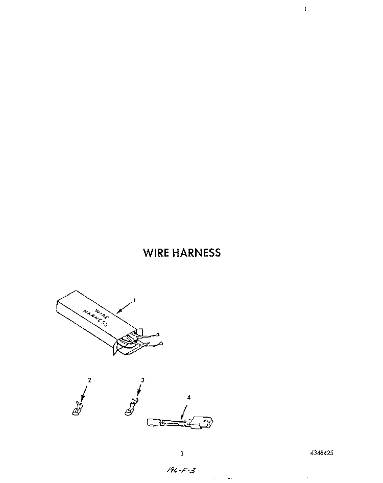 WIRE HARNESS Diagram and Parts List for B9308W3  Roper Wall Oven