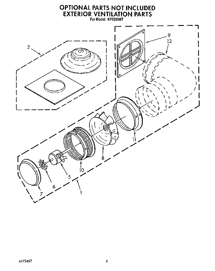 SECTION Diagram and Parts List for KIVD800TOB  KitchenAid Range Hood