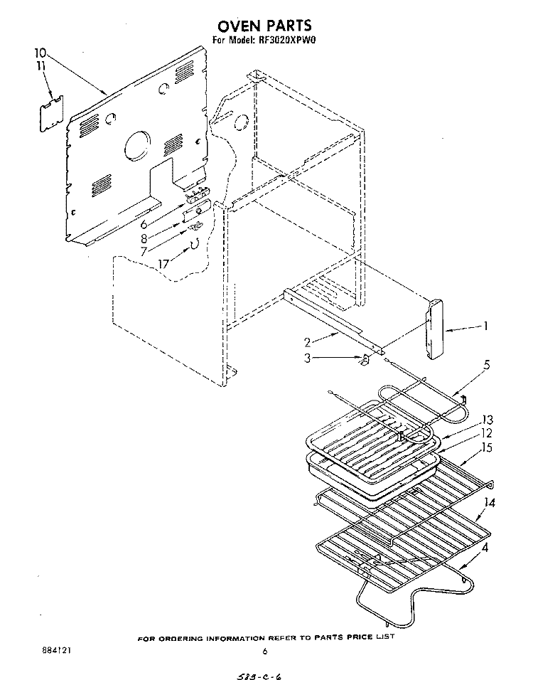 LITERATURE AND OPTIONAL Diagram and Parts List for RF3020XPW0  Whirlpool Range