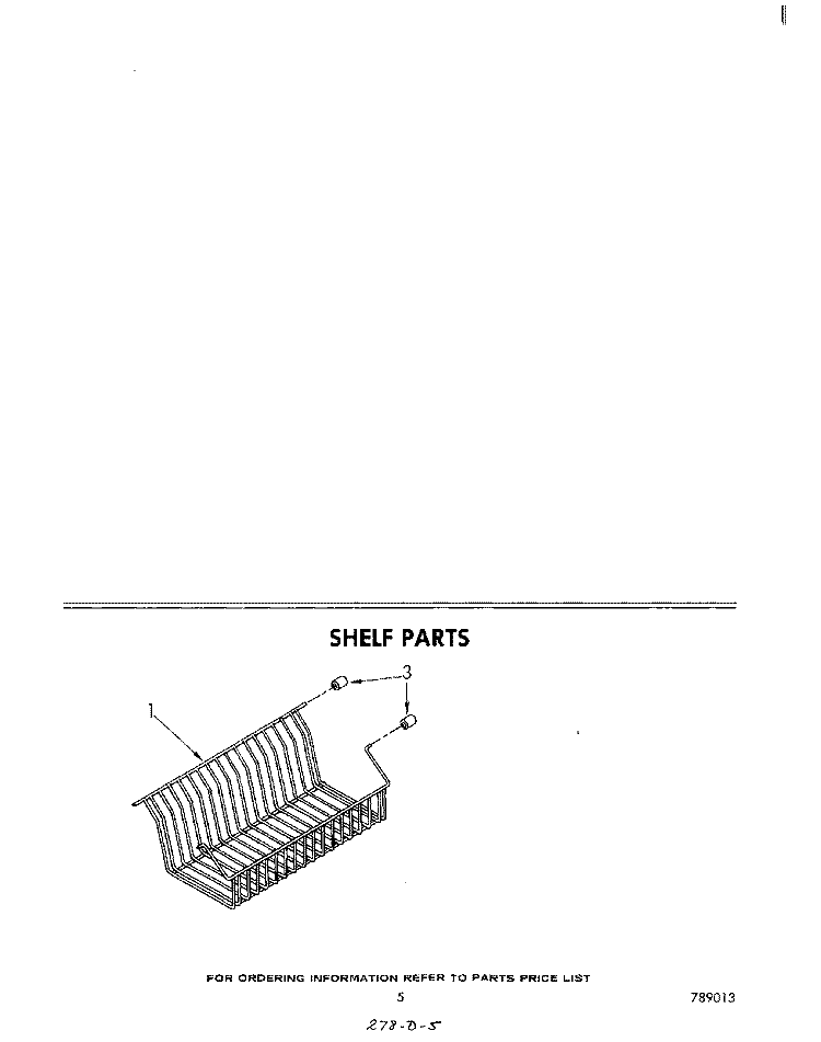 SHELF Diagram and Parts List for EV150CXKW2  Whirlpool Freezer