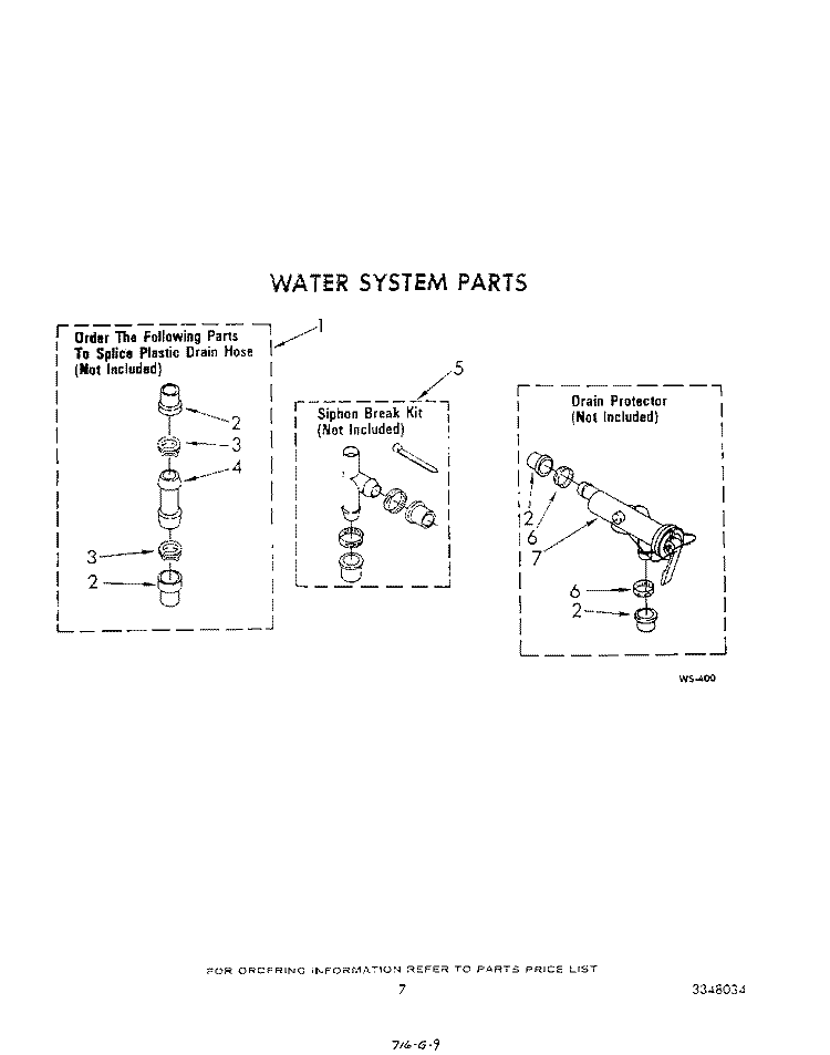 WATER SYSTEM Diagram and Parts List for LA6800XSW0  Whirlpool Washer