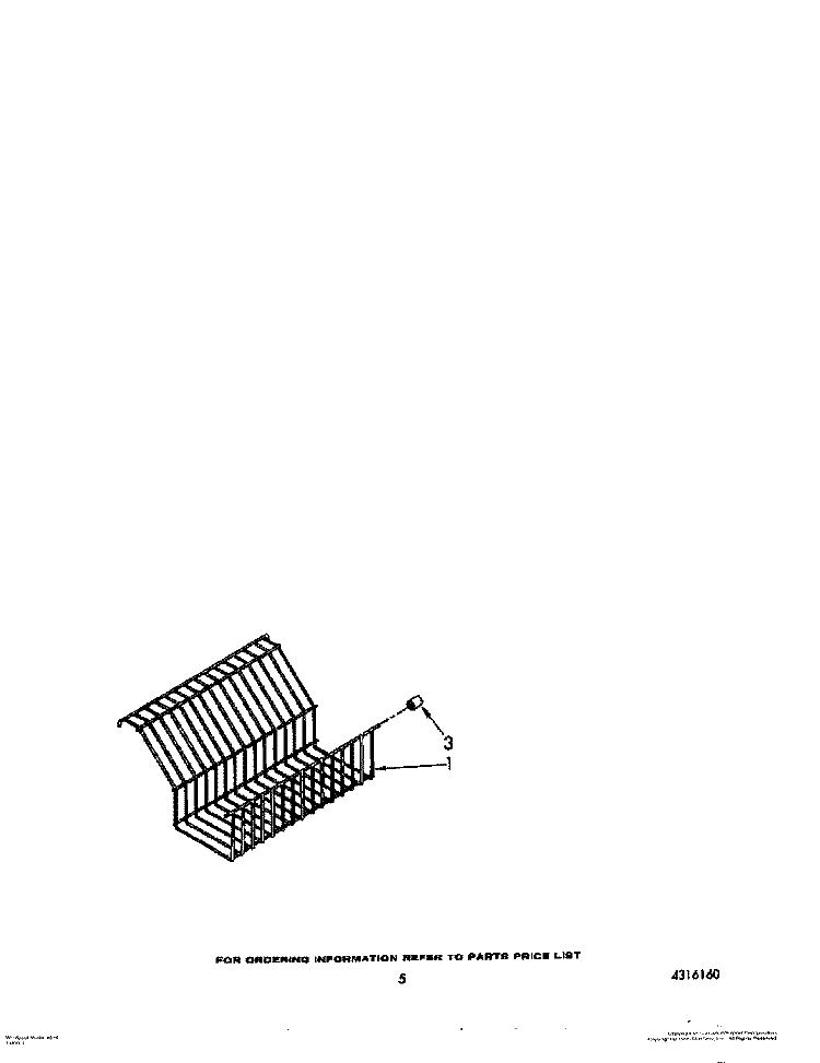 TRIVET Diagram and Parts List for EV110CXWW00  Whirlpool Freezer