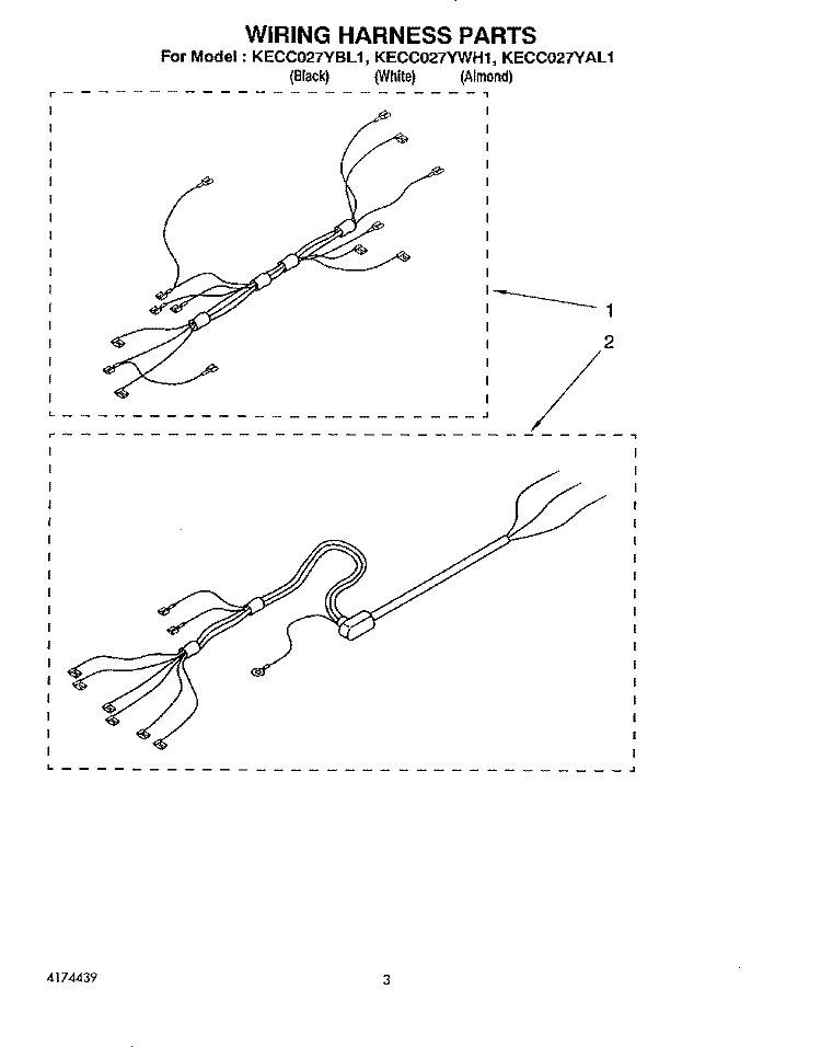 SECTION Diagram and Parts List for KECC027YAL1  KitchenAid Cooktop