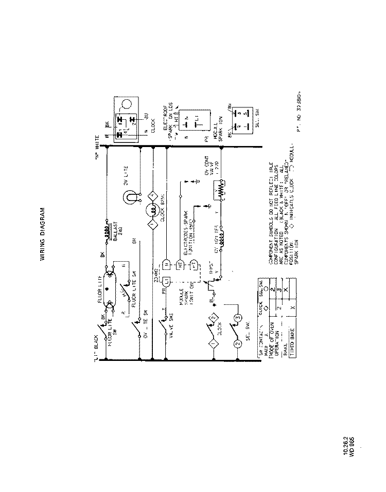 SECTION Diagram and Parts List for 1333^1A  Whirlpool Range