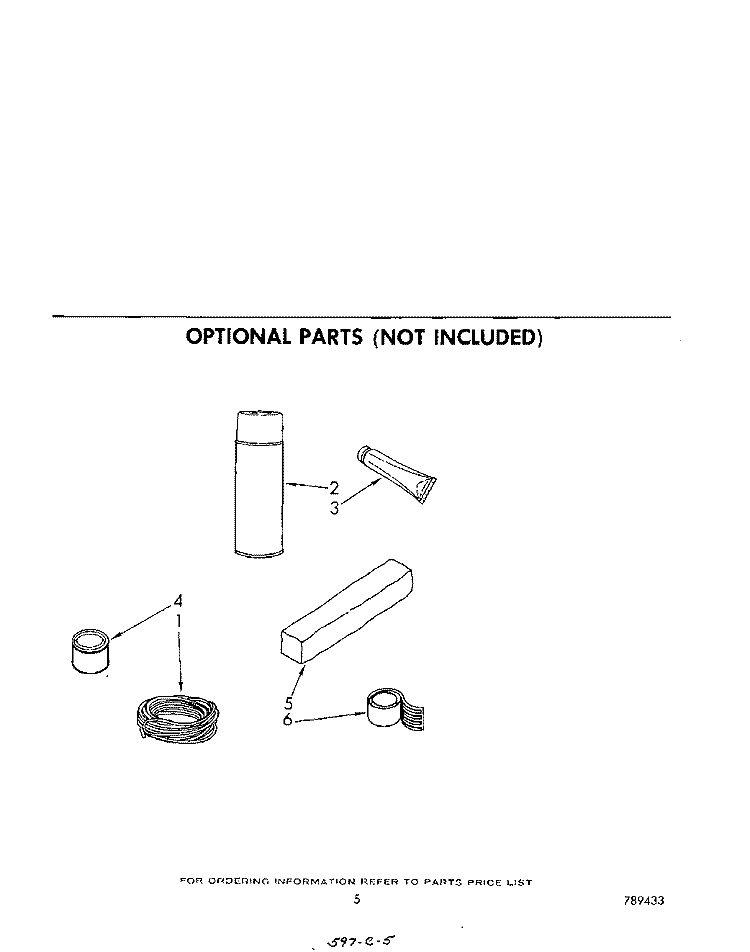 OPTIONAL (CONTINUED) Diagram and Parts List for AC0752XM2  Whirlpool Air Conditioner