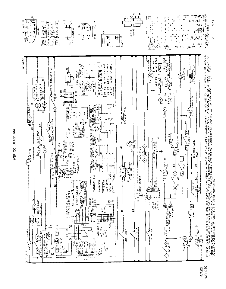 SECTION Diagram and Parts List for 1893^0A  Whirlpool Wall Oven