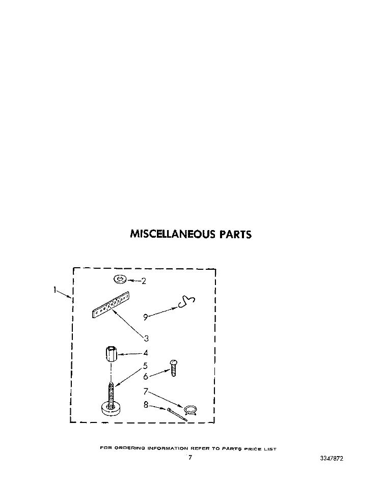 MISCELLANEOUS Diagram and Parts List for LA4400XSW0  Whirlpool Washer