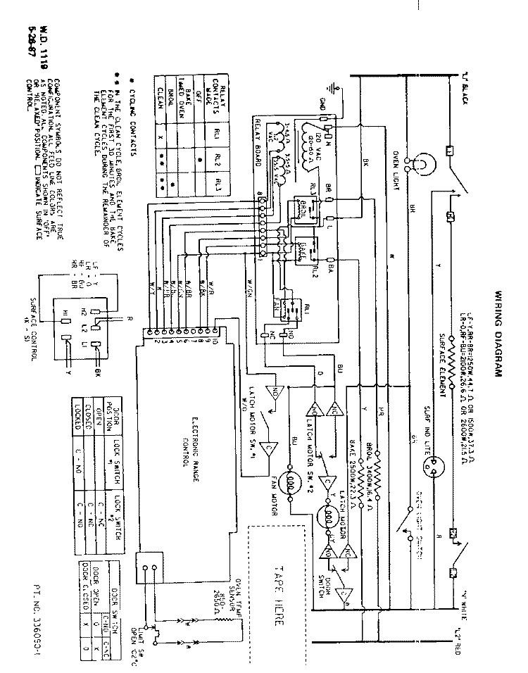 SECTION Diagram and Parts List for D9757^1  Whirlpool Range