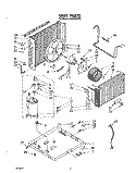 UNIT Diagram and Parts List for ACW094XT0  Whirlpool Air Conditioner