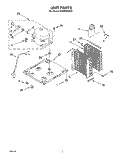 UNIT Diagram and Parts List for BHDH2500AS0  Whirlpool Dehumidifier