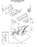 TOP CONSOLE Diagram and Parts List for KGYE760WWH0  KitchenAid Dryer