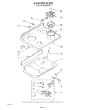 COOKTOP Diagram and Parts List for RE960PXVW0  Whirlpool Range