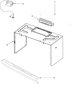 Cabinet And Installation Parts Diagram and Parts List for WMMS3130RZ01  Whirlpool Microwave