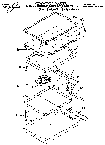 Replacement Parts Diagram and Parts List for PBK1032  Whirlpool Range