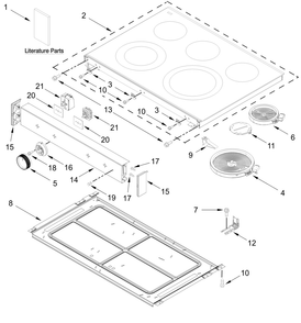 Part Location Diagram of W11773185 Whirlpool ENDCAP-PNL