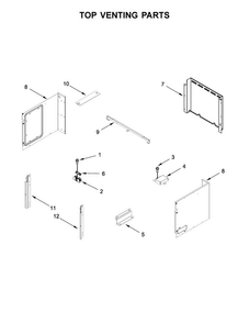 Top Venting Parts Diagram and Parts List for WOC75EC0HS00  Whirlpool Microwave