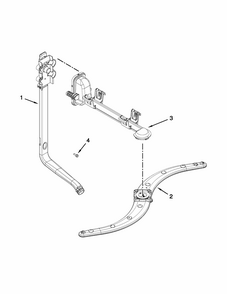 Upper Wash And Rinse Parts Diagram and Parts List for 66515119K213  Kenmore Dishwasher