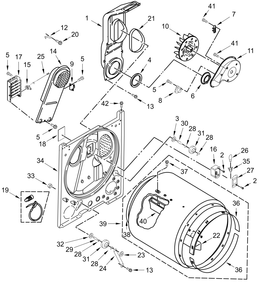 Part Location Diagram of W11705467 Whirlpool Box