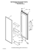 REFRIGERATOR DOOR PARTS Diagram and Parts List for KSF26C7XYY02  KitchenAid Refrigerator