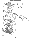 FREEZER INTERIOR Diagram and Parts List for EHD253SMWR0  Whirlpool Refrigerator