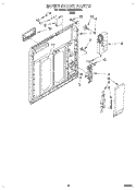 INNER DOOR Diagram and Parts List for DU960QPDB0  Whirlpool Dishwasher