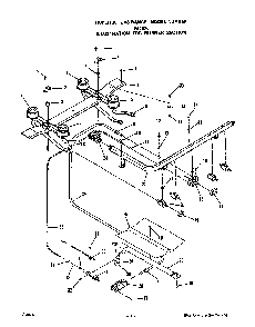 Burner Diagram and Parts List for F4457*0  Roper Range