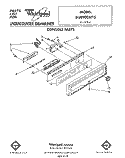 CONSOLE Diagram and Parts List for DU8900XT5  Whirlpool Dishwasher