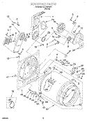 SECTION Diagram and Parts List for KEYS855JE0  KitchenAid Dryer